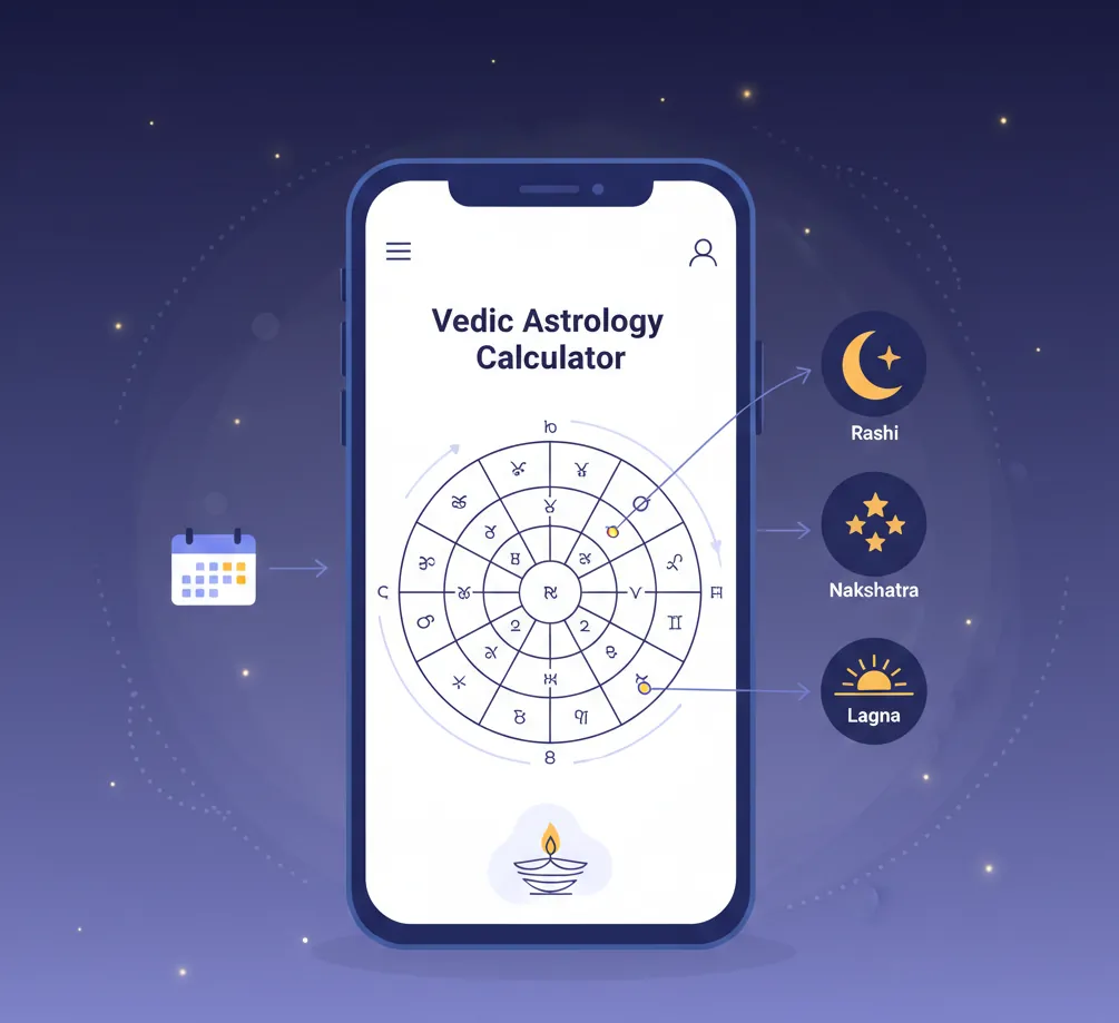Vedic Astrology Calculator: Know Your Rashi, Nakshatra, and Lagna